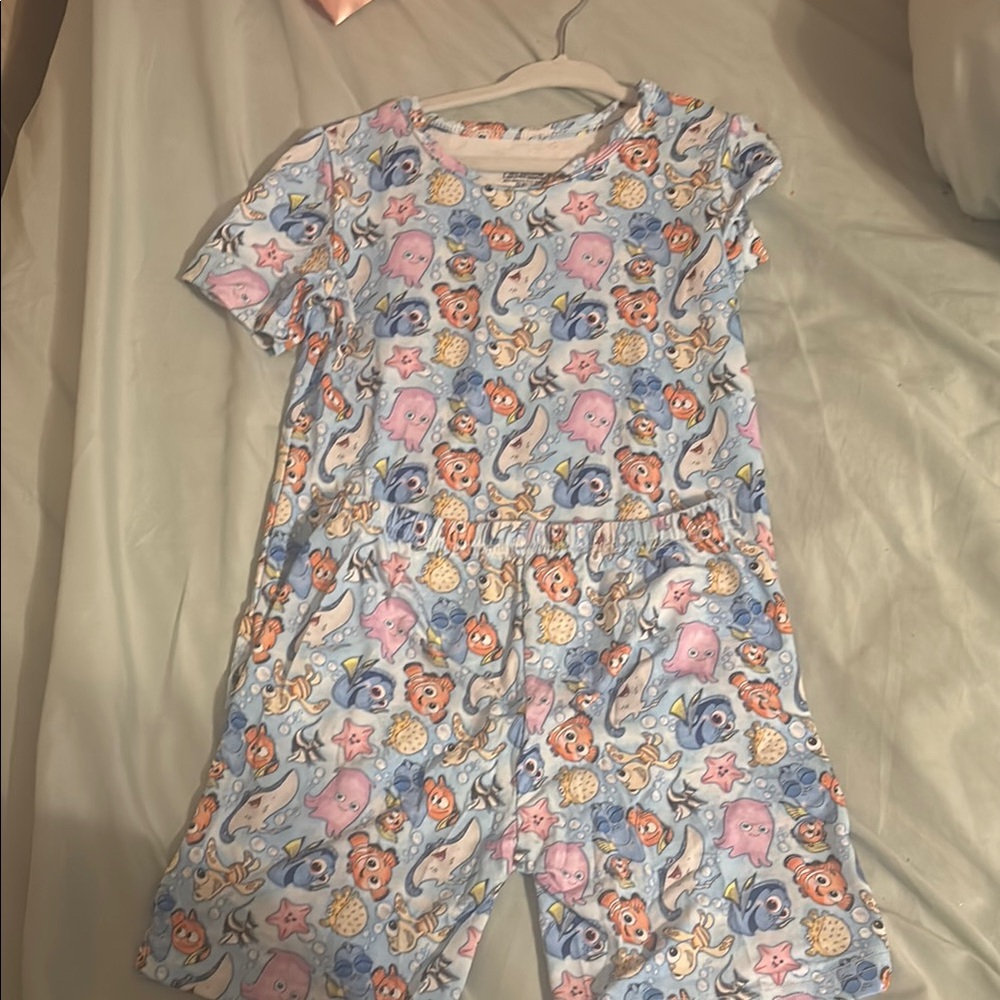 Colorful Cartoon Print Pajama Set